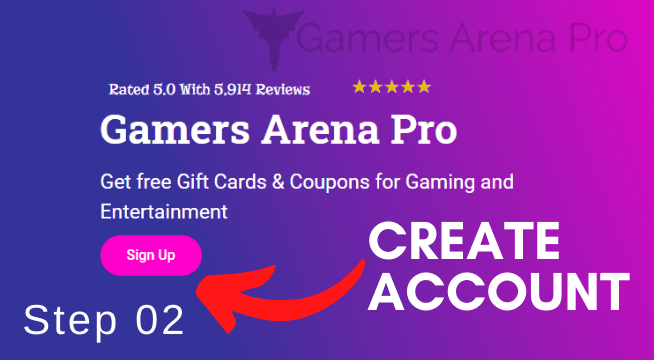 signup gamersarenapro 